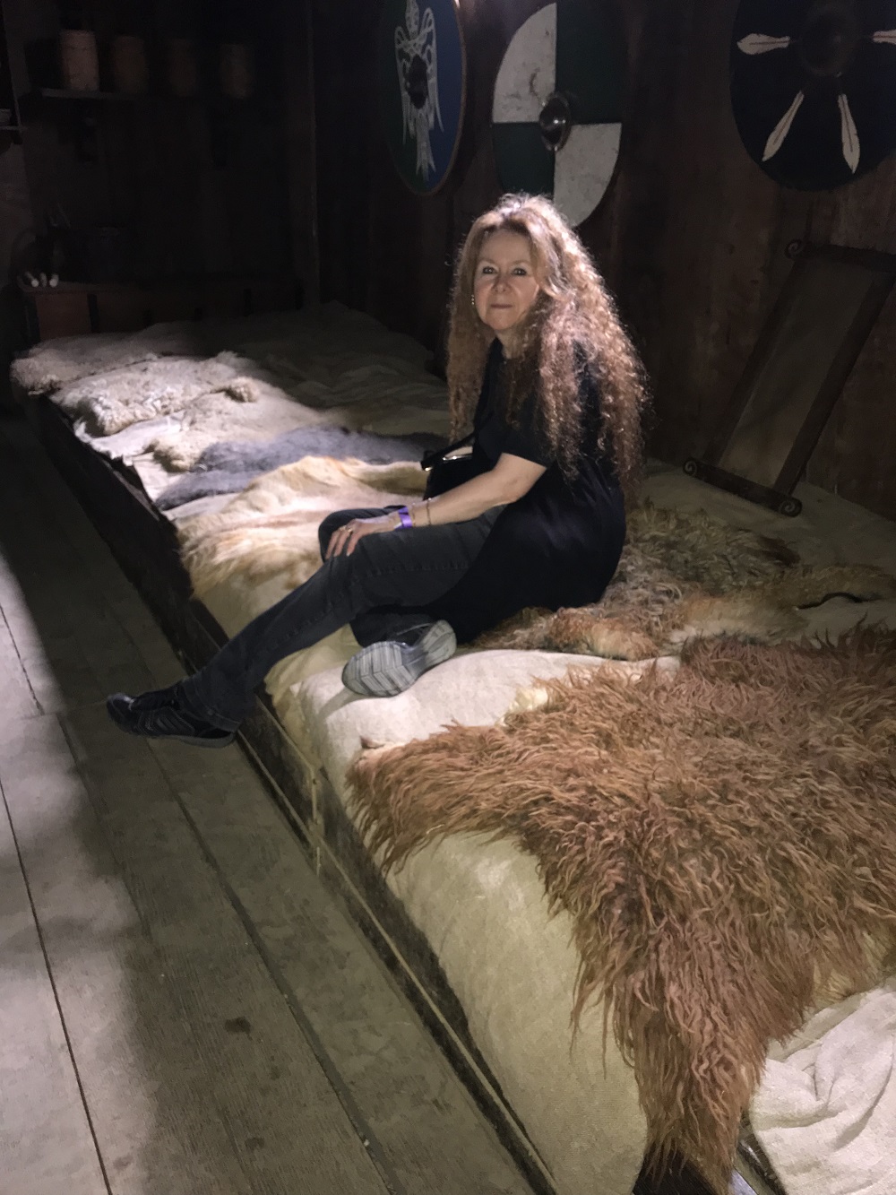 Christina in a Viking Longhouse